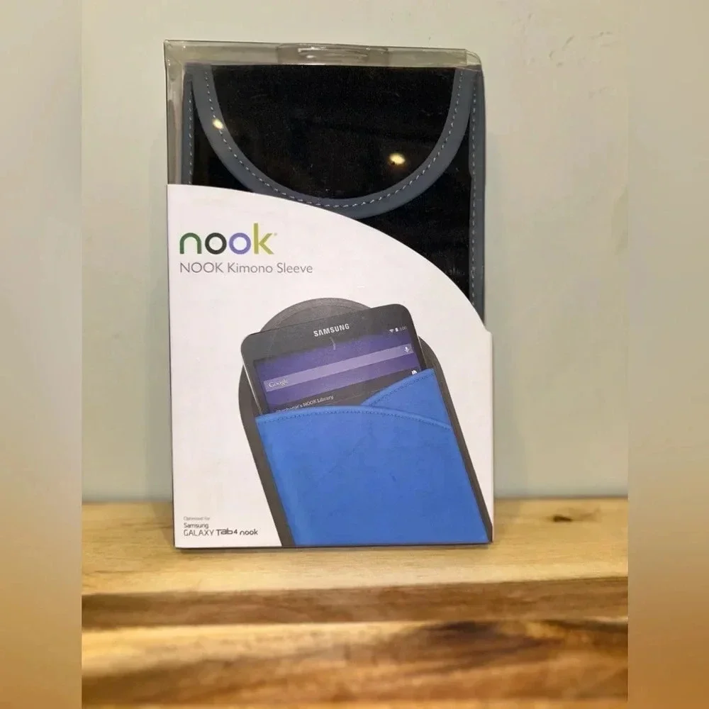 NOOK Kimono Neoprene Sleeve. Zipperless design. For Samsung Galaxy Tab4. NWTS!!